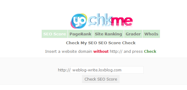 My SEO SEO Score